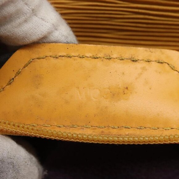 LOUIS VUITTON Epi Sac Plat Hand Bag Yellow M52079 LV Auth BA897 - Picture 12 of 16